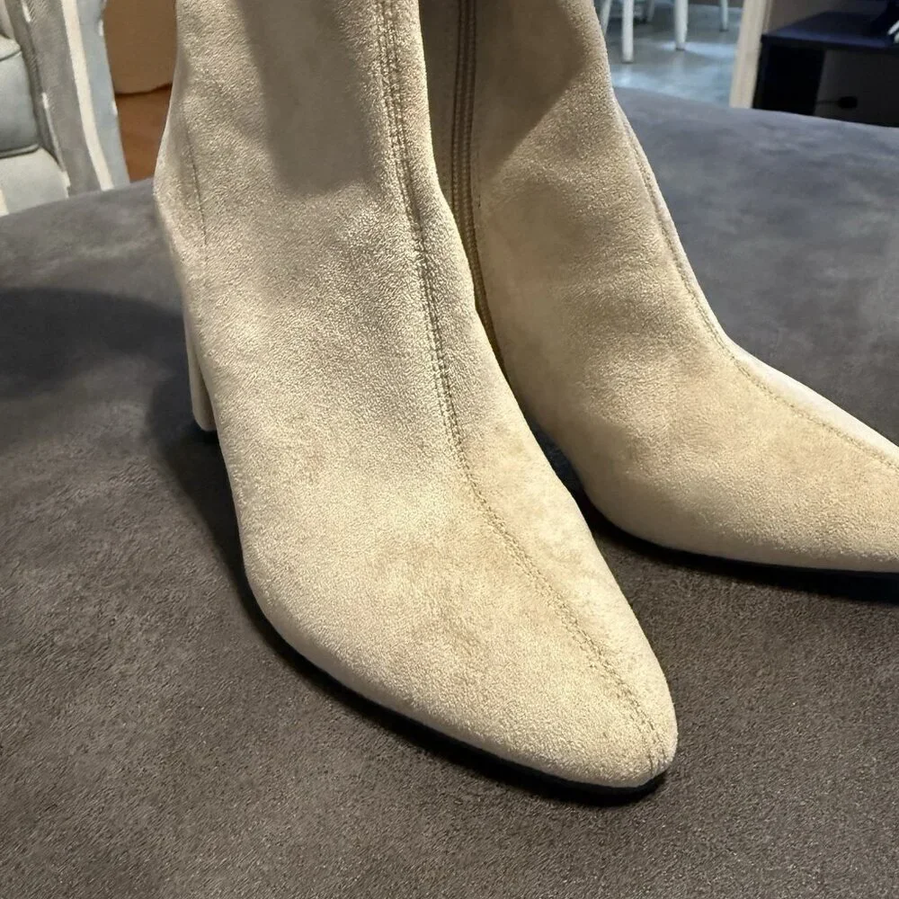 Jeffrey Campbell Parisah Over the Knee Boot In Ice Suede Size 6